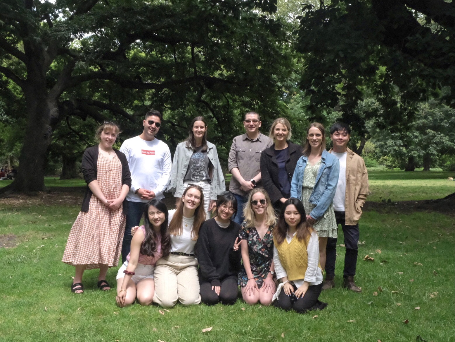 A group photo of members of the lab from the year 2021